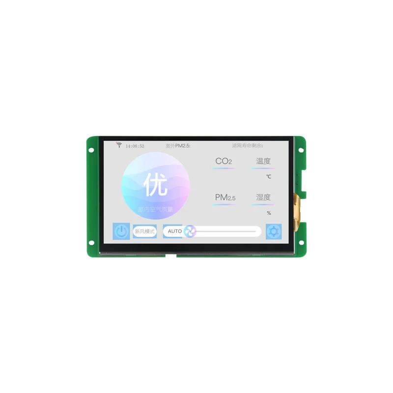 Dacai 7 800*480 Industrial Grade RTP Mini Modbus TFT LCD HMI HD high brightness 1200cd outdoor use